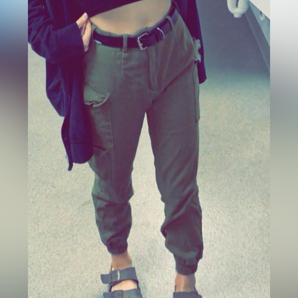 Olive green pants